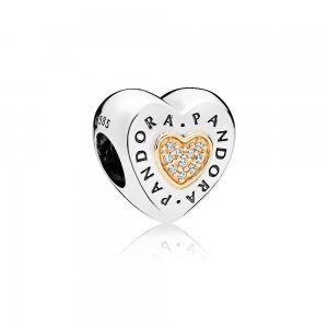 Charm berloques Coração PANDORA Signature - 796233CZ Charm berloques Coração PANDORA Signature - 796233CZ