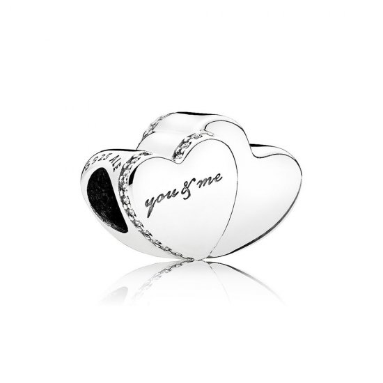 Charm berloques PANDORA Nossos Corações  Clique na imagem para fechar