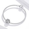 Charm Flores com orifícios, letra Q estilo Pandora - SCC1444-Q
