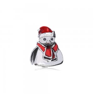 Charm berloques Pandora de prata Boneco de neve