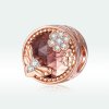 Charm Jardim Secreto estilo Pandora Rosa - BSC389