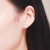 Brincos Petit Monólogo Elegante estilo Pandora - SCE122