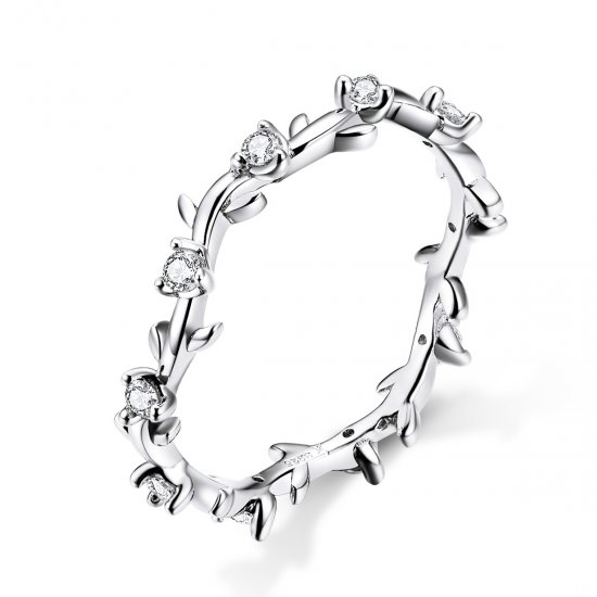 Anel Coroa de flores life Pandora - SCR625  Clique na imagem para fechar