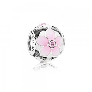 Charm berloques PANDORA Flor de Magnólia - 792087PCZ Charm berloques PANDORA Flor de Magnólia - 792087PCZ