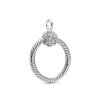 Pendente Pequeno Pavé O Pandora - 399097C01 Pendente Pequeno Pavé O Pandora - 399097C01