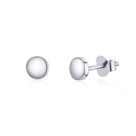 Brincos Petit Feijão Simples estilo Pandora - SCE705-A  Clique na imagem para fechar