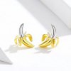 Brincos Petit Dois tons Banana Fofa Brincalhona estilo Pandora - SCE731