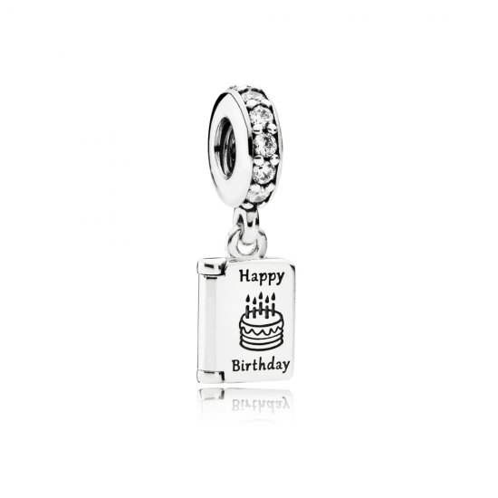 Charm PANDORA Parabéns para Você - 791723CZ  Clique na imagem para fechar