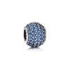 Charm PANDORA de Prata e Pavê de Zircônias Azul - 791051NCB