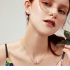 Colar Borboleta Dançante estilo Pandora Rose - BSN053