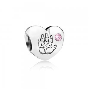 Charm PANDORA de Prata "É uma Menina!" - 791280PCZ Charm PANDORA de Prata "É uma Menina!" - 791280PCZ