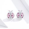 Brincos Petit Joaninha estilo Pandora - SCE715