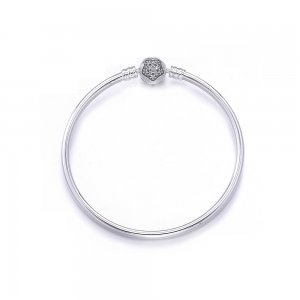 Bracelete Pandora Rígido de prata Pentágono Bracelete Pandora Rígido de prata Pentágono