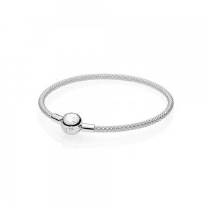 Pulseira PANDORA Crie & Combine de Malha - Fecho Redondo - 596543