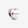 Charm Inglaterra Coração de Amor Pandora - 792015_E024 Charm Inglaterra Coração de Amor Pandora - 792015_E024