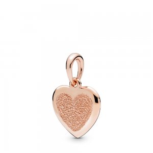 Pendente Coração de Brilho Fosco Pandora Rose - 387926