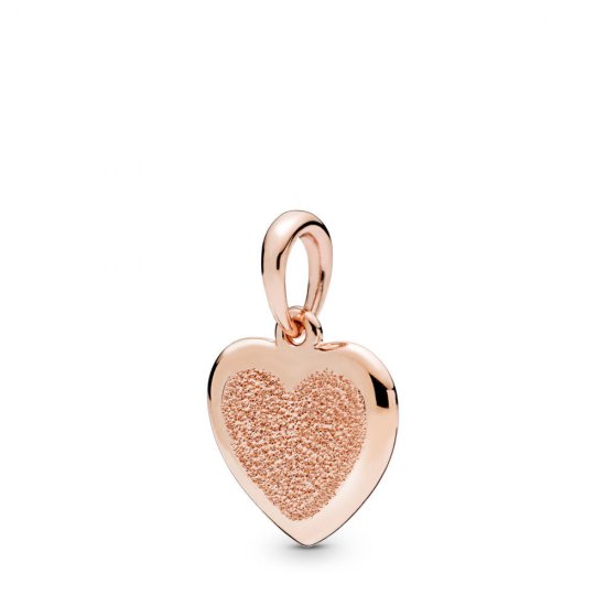 Pendente Coração de Brilho Fosco Pandora Rose - 387926  Clique na imagem para fechar