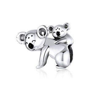 Charm Coala com criança estilo Pandora - BSC260 Charm Coala com criança estilo Pandora - BSC260
