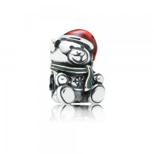 Charm berloques PANDORA Ursinho de Natal - 791391ENMX Charm berloques PANDORA Ursinho de Natal - 791391ENMX