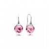 Brinco PANDORA de Prata Esfera Rosa - 290552PCZ