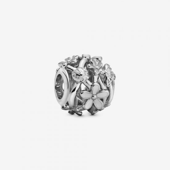Charm recortes de Flor de Margarida Pandora - 788772C02  Clique na imagem para fechar