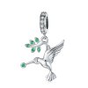 Charm Pendente Lindos pássaros voadores estilo Pandora - SCC982