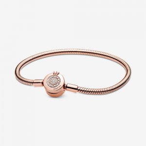 Bracelete Coroa Em O Brilhante Pandora Rose™ - 589046C01