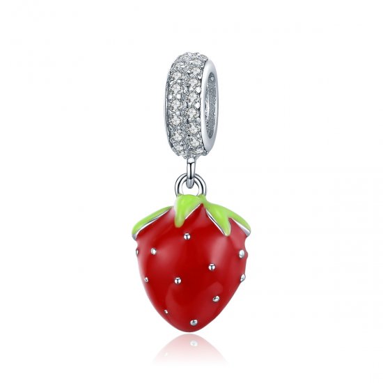 Charm Pendente Morango fofo estilo Pandora - SCC1537  Clique na imagem para fechar