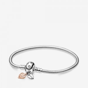 Pulseira Folhas & Cadeia de Cobras Pandora - 588333CZ