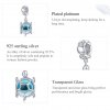Charm Pendente Tartaruga de vidro Murano Azul estilo Pandora - SCC1804