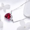 Colar Coração de Anjo Vermelho estilo Pandora - SCN285