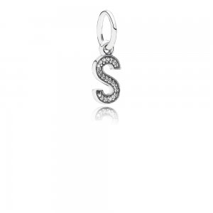 Pingente PANDORA de Prata Brilhante Letra S - 791331CZ