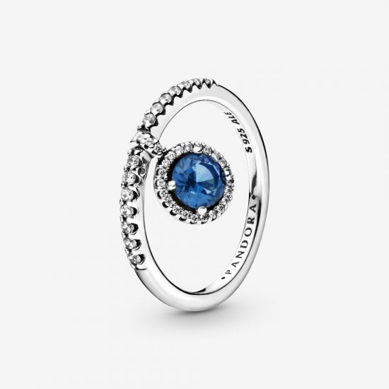 Anel Rodada Azul Pendurado Pandora - 198491C01B  Clique na imagem para fechar