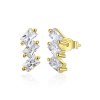 Brincos Petit Sólido estilo Pandora - SCE1051-B Brincos Petit Sólido estilo Pandora - SCE1051-B