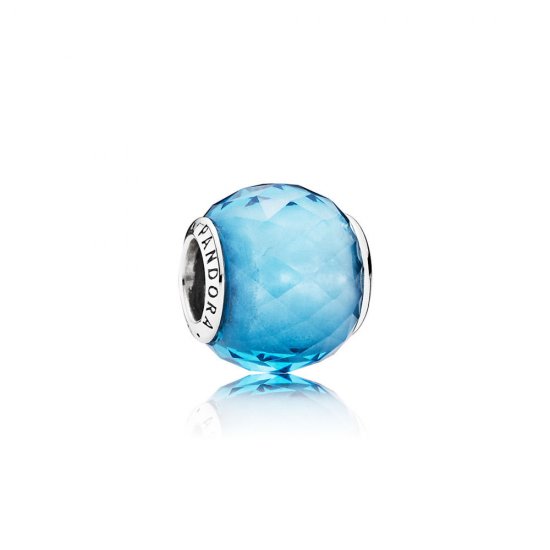 Charm berloques PANDORA Petit Facetado Azul Polar  Clique na imagem para fechar