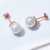Brincos Petit Pérola estilo Pandora Rose - SCE609