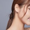 Brincos Petit Geometria Simples estilo Pandora - SCE924