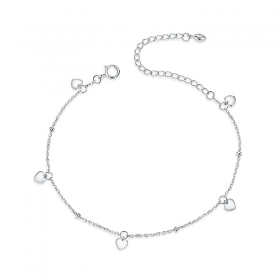 Pulseira Coração apaixonado estilo Pandora - SCB191  Clique na imagem para fechar