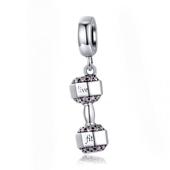 Charm Pendente Haltere estilo Pandora - SCC1340  Clique na imagem para fechar