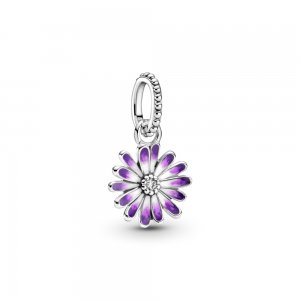 Charm Pendente Flor Margarida Roxa - 798771C01