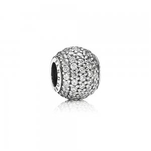 Charm PANDORA de Prata e Pavê de Zircônias - 791051CZ Charm PANDORA de Prata e Pavê de Zircônias - 791051CZ