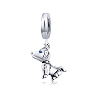 Charm Pendente Cão robô estilo Pandora - SCC1468 Charm Pendente Cão robô estilo Pandora - SCC1468