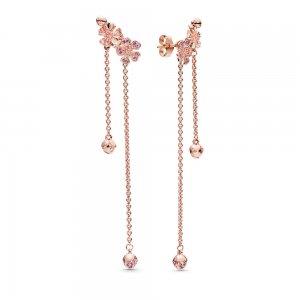 Brinco Flores de flor de pêssego pendurados Pandora - 288089NCCMX