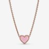 Colar Coração Rosa Espiral Pandora Rose™ - 389279C01