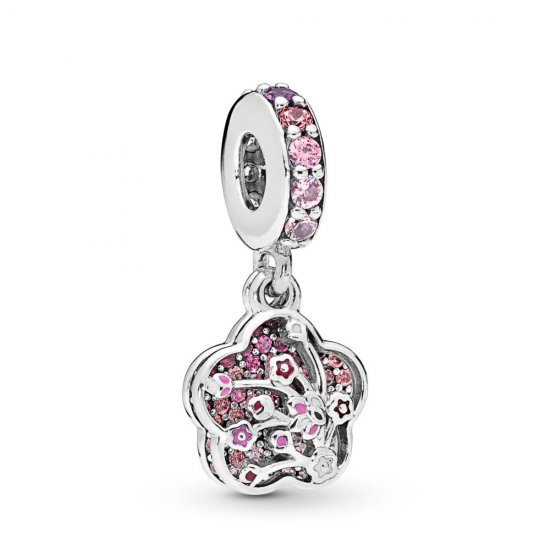 Charm Pendente Flor de Flor de Pêssego pavé Pandora - 798112NCCMX  Clique na imagem para fechar