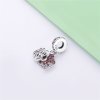 Charm Pendente Flor de Flor de Pêssego pavé Pandora - 798112NCCMX