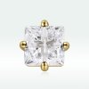 Brincos Petit Princesa Zircônio Quadrado estilo Pandora - SCE1090