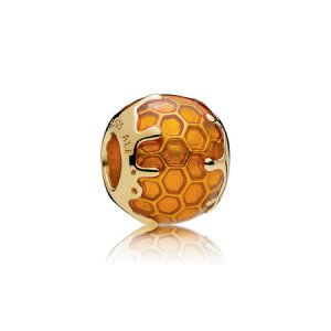 Charm PANDORA Shine Mel Dourado - 767120EN158 Charm PANDORA Shine Mel Dourado - 767120EN158
