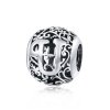 Charm Flores com orifícios, letra U estilo Pandora - SCC1444-U