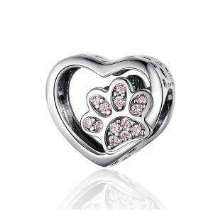 Charm Pegada de estimação estilo Pandora - SCC1191 Charm Pegada de estimação estilo Pandora - SCC1191